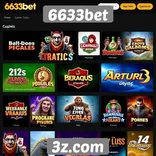 Exploração das opções de jogos disponíveis no 6633bet